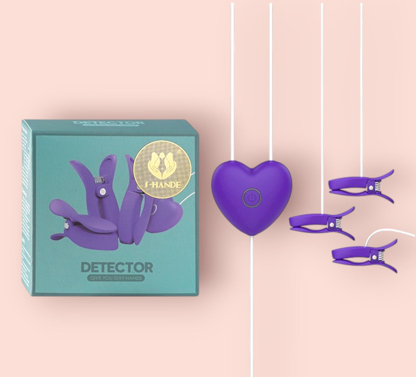 Estimulación Doble Love Breast Clip Shande