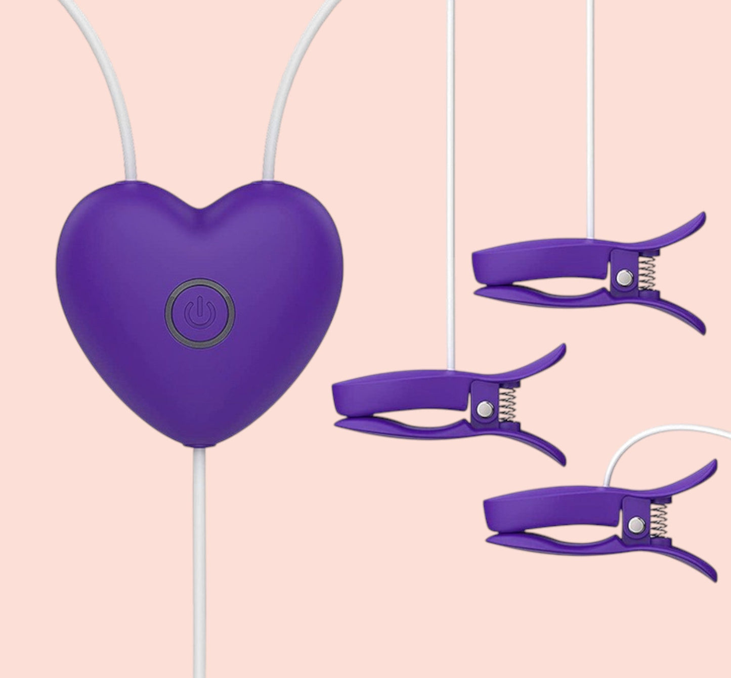 Estimulación Doble Love Breast Clip Shande