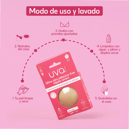 Cubrepezones sin Adhesivo UVA