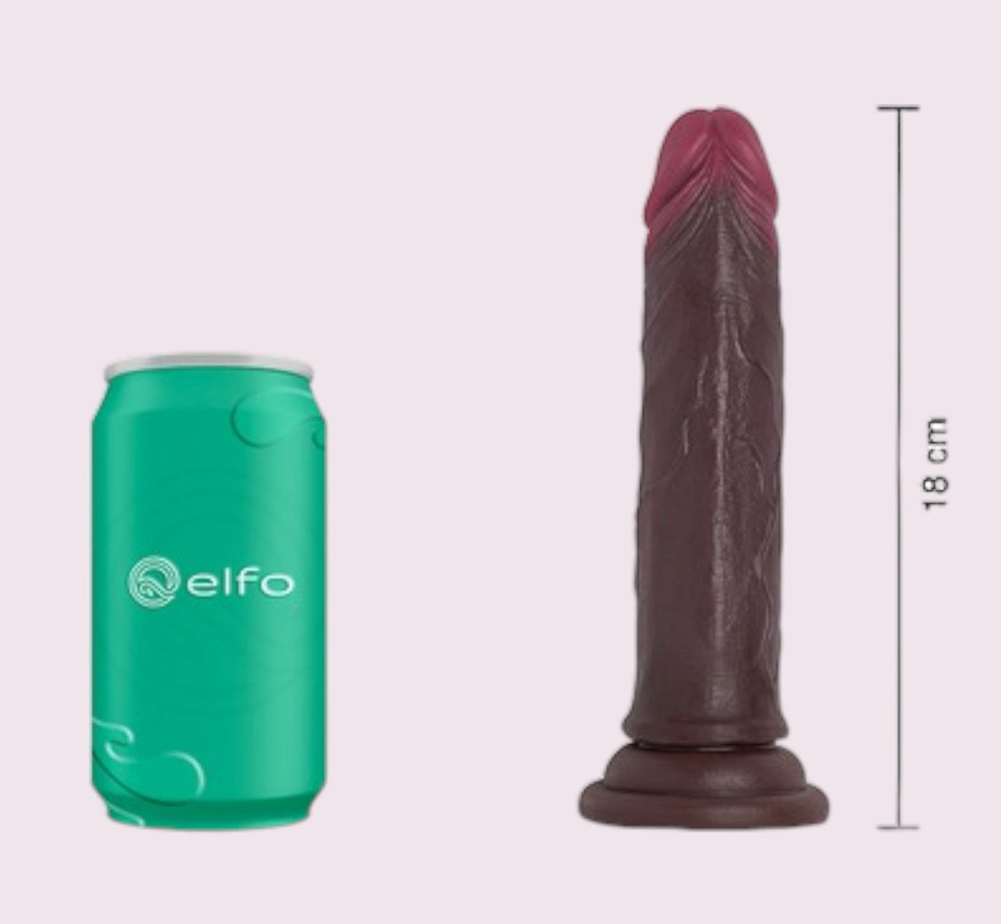 Dildo Dave 18cm Brown