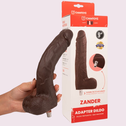 Zander Dildo Ultrarealista con Adaptador Camtoyz Sex Machine Lovense 23 cm