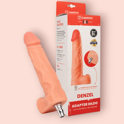 Denzel Dildo Ultrarealista con Adaptador Camtoyz Sex Machine Lovense