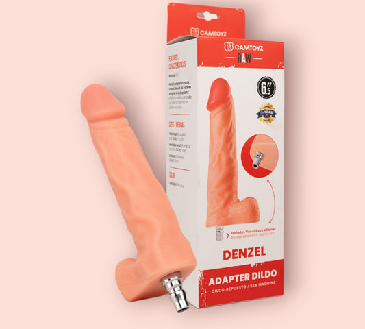 Denzel Dildo Ultrarealista con Adaptador Camtoyz Sex Machine Lovense