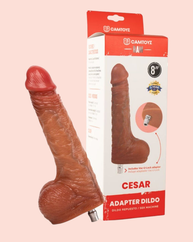 Cesar Dildo Ultrarealista con Adaptador Camtoyz Sex Machine Lovense