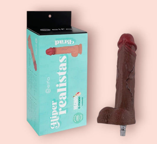 Dildo Brad Brown 22cm Compatible Con Lovense